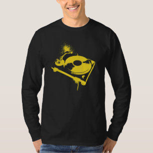 Old Skool Vinyl Love Decks Vinyl DJ Records 2 T-Shirt