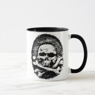 Old skull mug