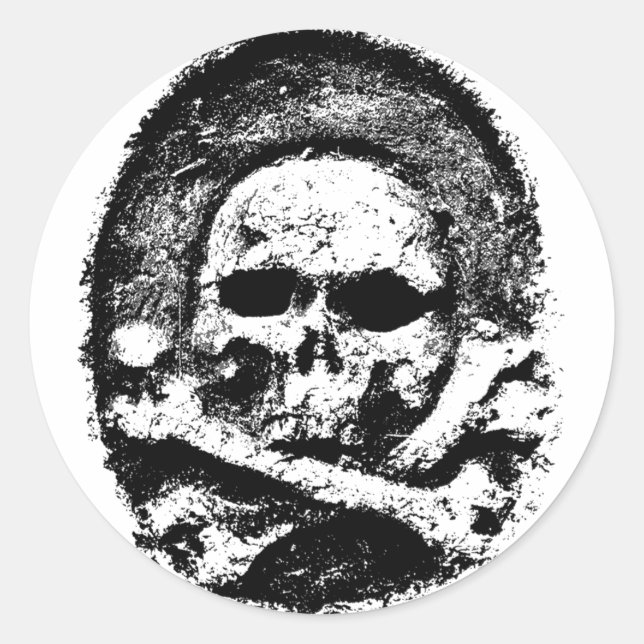 Old skull sticker (Front)
