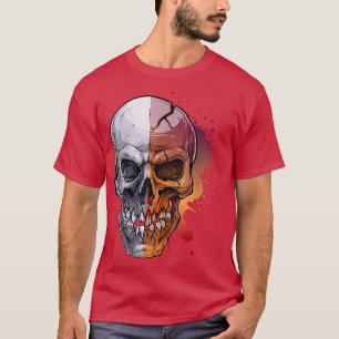 Old skull with crack Skeleton T-Shirt