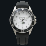 Old Small Green Helicopter Watch<br><div class="desc">Meet one of the very first helicopters designed in 1945. This light helicopter made in green colours has an interesting and recognisable design.</div>