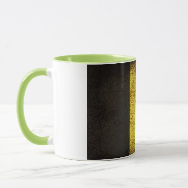 Old Smudgy Belgian Flag Covered Ceramic Mug (Left)