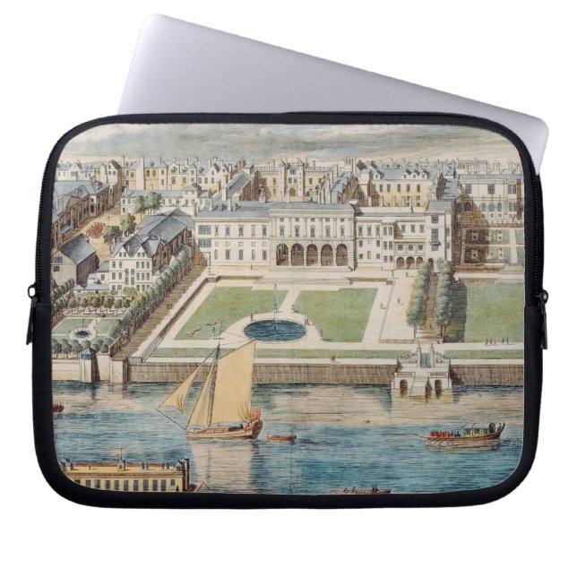 Old Somerset House on the Strand, engraved by Jean Laptop Sleeve (Front)