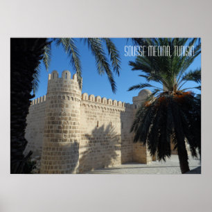 Old Sousse Town Medina Street Scene Tunisia Poster