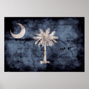 Old South Carolina Flag; Poster