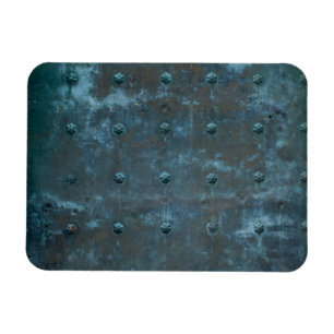 Old Spanish Copper Tarnished Metal Door Magnet