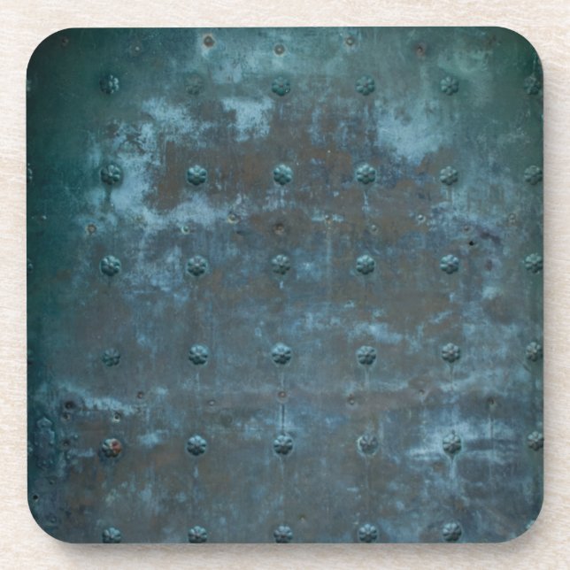 Old Spanish Tranished Copper Door Coaster (Front)