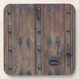 Old Spanish Wooden Door with Bolts Coaster