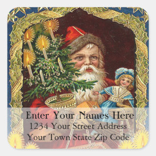 Old St Nick Vintage Address Label