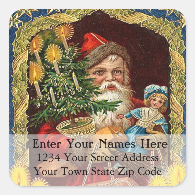 Old St Nick Vintage Address Label (Front)