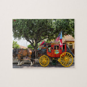 Old Stagecoach Texas Jigsaw Puzzle