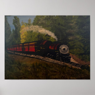 Old Steam Engine, Original by Gary Poling Poster