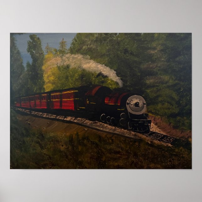 Old Steam Engine, Original by Gary Poling Poster (Front)