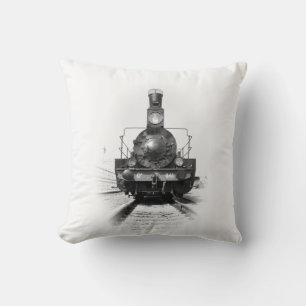 Old steam locomotive cushion