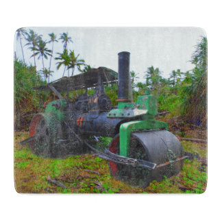 old steam roller cutting board