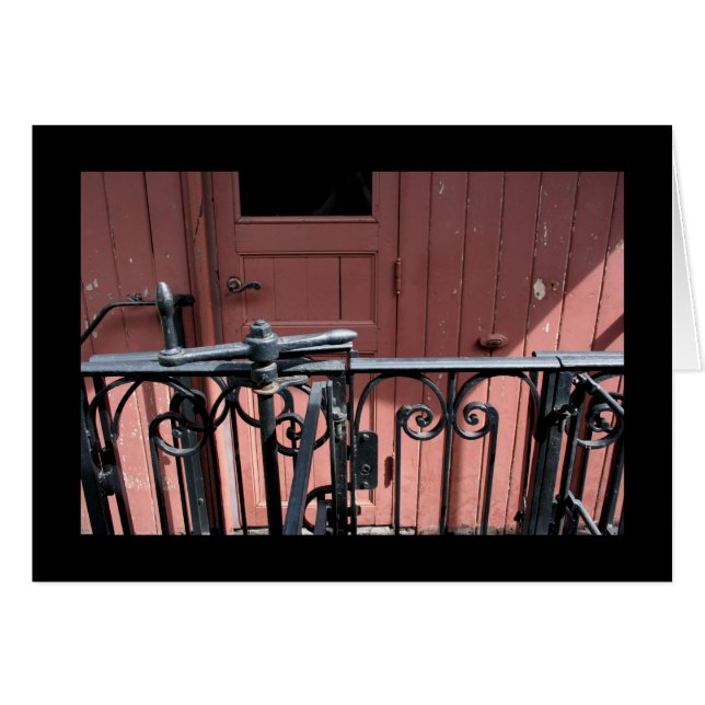 Old Steam Train Le Mastrou Waggon card (Front Horizontal)