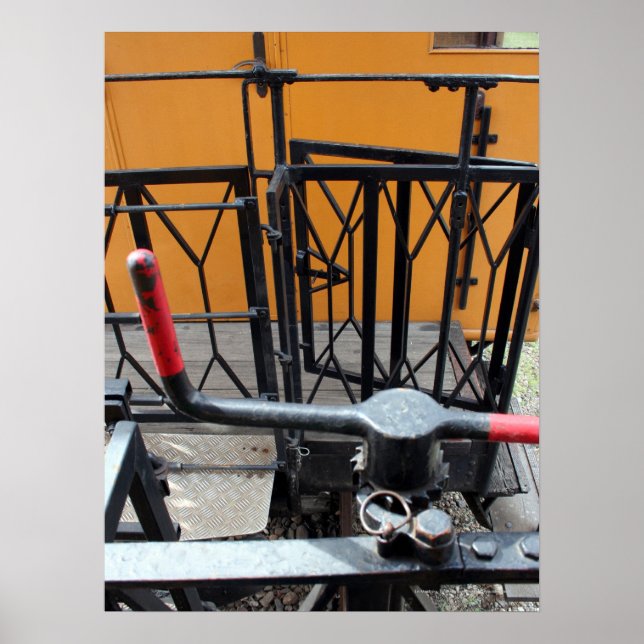 Old Steam Train Le Mastrou Waggon Crank Poster (Front)