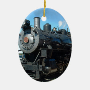 Old Steam Train One of a Kind Photo Shoot Ceramic Tree Decoration