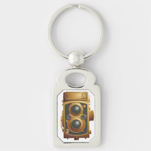 Old Steampunk Camera Key Ring