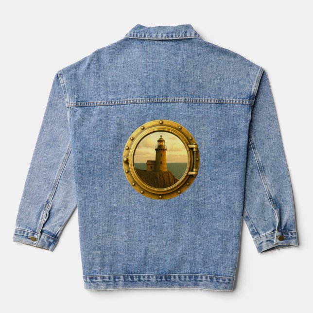 Old Stone Lighthouse Denim Jacket (Back)
