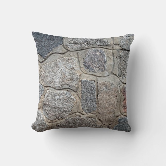 Old stone masonry textureabstract, architecture, h cushion (Front)