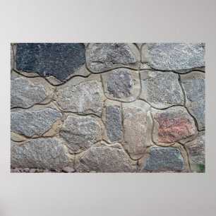 Old stone masonry textureabstract, architecture, h poster
