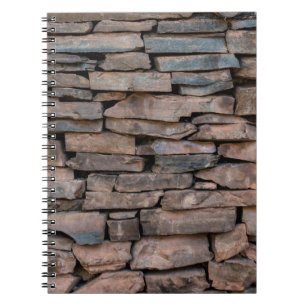 Old stone wall texture backgroundabstract, antique notebook