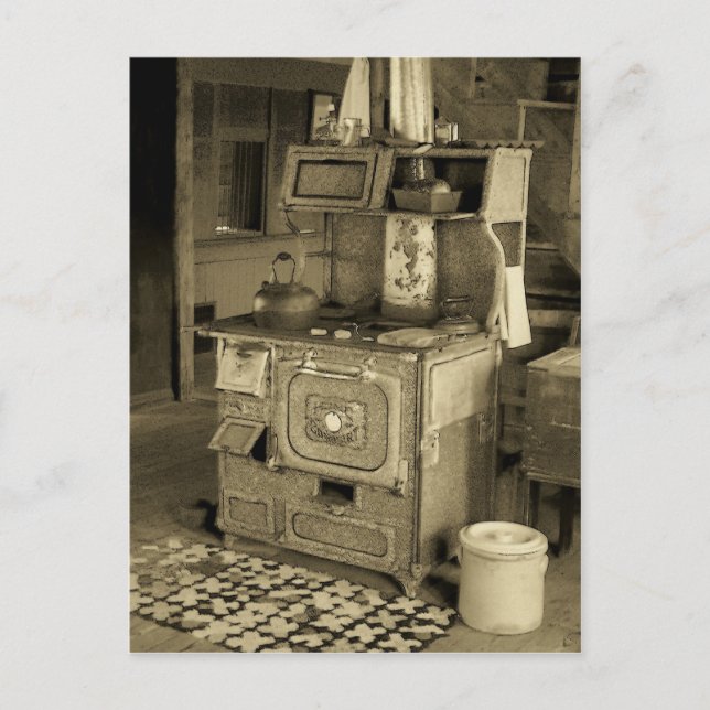 Old Stove Postcard (Front)