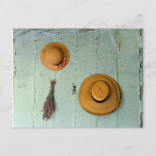 Old Straw Hats Postcard
