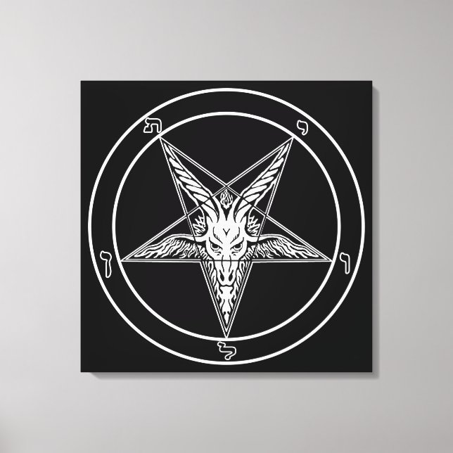 Old Style Baphomet Sigil Wall Art (Front)