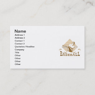 Old Style Baseball T-shirts and Gifts Business Card