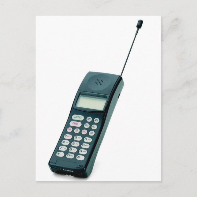 old style cell phone postcard (Front)