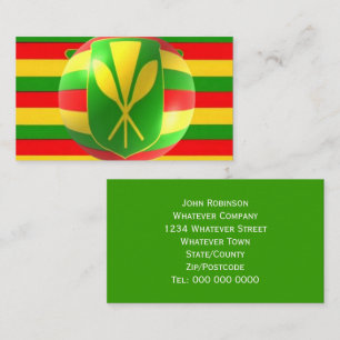 Old Style Hawaiian Flag Business Card