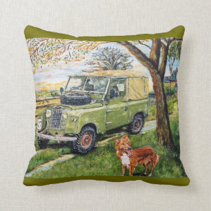 Old Style Land Rover Cushion. Cushion