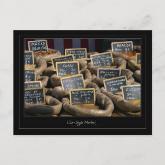 Old Style market Postcard