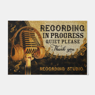 Old Style Vinatge Mat, Please Quiet Doormat
