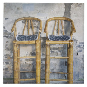 Old styled bamboo chairs, Xitang, Zhejiang, Tile