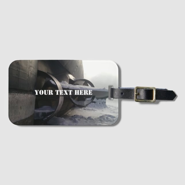 Old Submarine Luggage Tag (Front Horizontal)