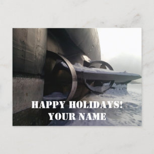 Old Submarine Postcard