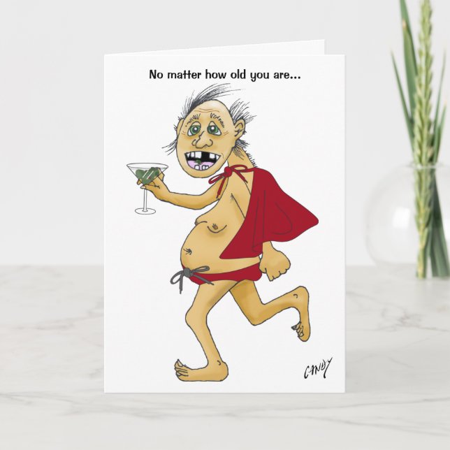 Old super man birthday card (Front)