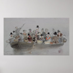 Old Swansea Boat Poster