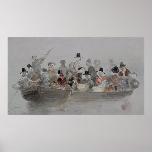 Old Swansea Boat Poster (Front)