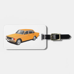 Old Swedish car from early 70's Luggage Tag