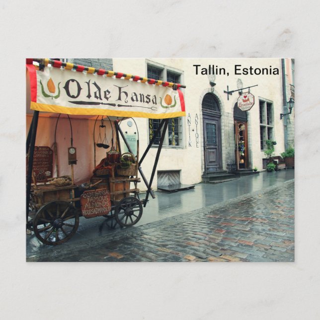 Old Talllin, Estonia Postcard (Front)