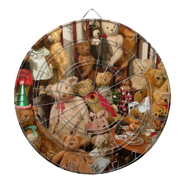 Old Teddy Bears Collection Dartboard (Front)