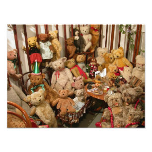 Old Teddy Bears Collection Photo Print