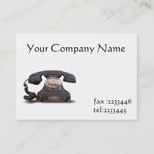 old telephone business card