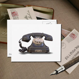 old telephone postcard