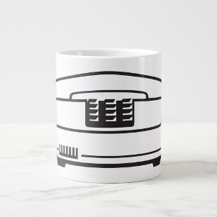 Old Telephone Symbol Large Coffee Mug