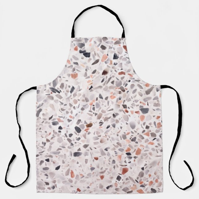 Old terrazzo texture, hamper pattern. apron (Front)